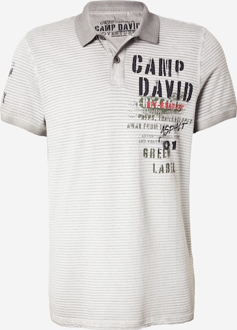 CAMP DAVID Tričko – šedá: přední strana