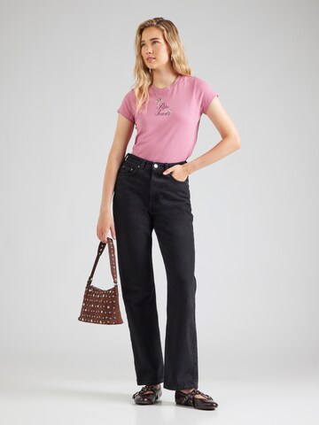 Pepe Jeans Μπλουζάκι 'FLORAL IV' σε ροζ