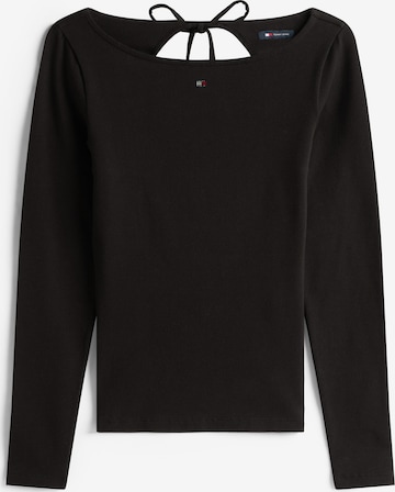 Tommy JeansMajica - crna boja: prednji dio