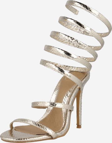Missguided Sandals in Gold: front