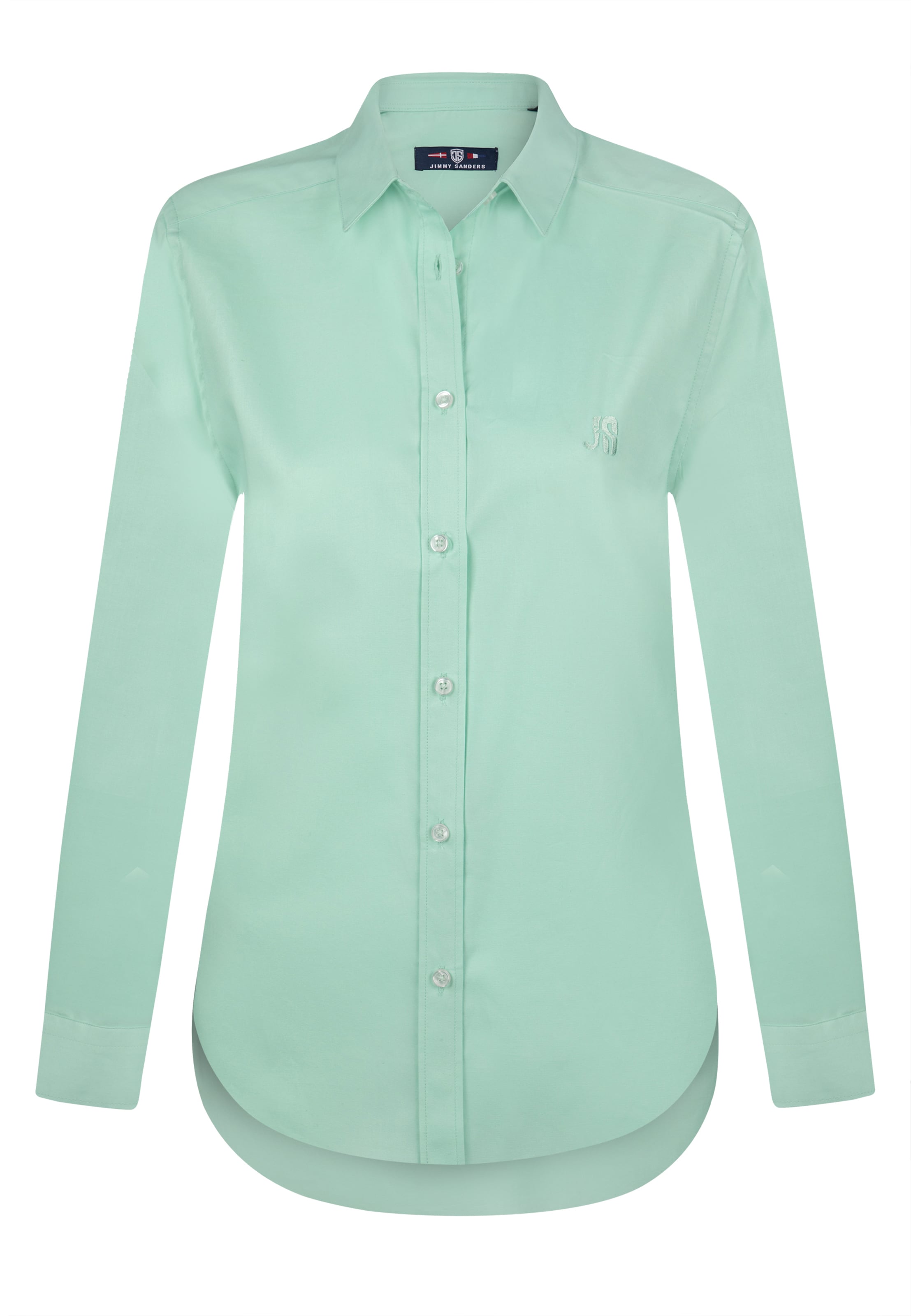 Jimmy Sanders Blouse in Groen: voorkant