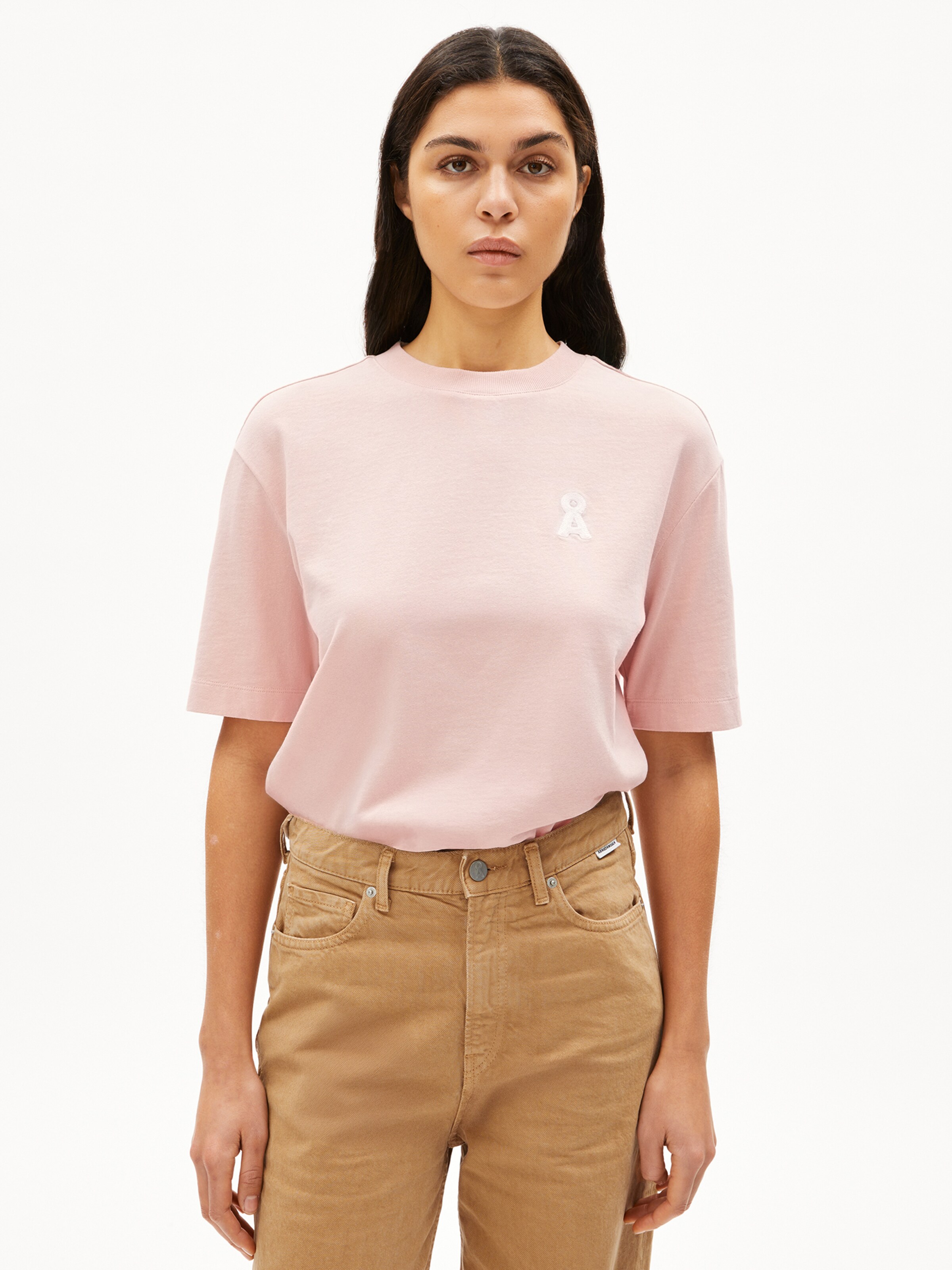 T-shirt 'ICONIC Å TARJAA' ARMEDANGELS en rose : devant