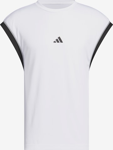 T-Shirt fonctionnel 'All-World' ADIDAS PERFORMANCE en blanc : devant