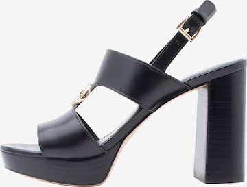 juoda MICHAEL Michael Kors Sandalai 'ERIN': priekis