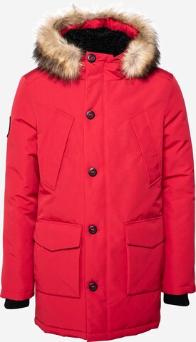 Parka d’hiver 'Everest' Superdry en rouge : devant