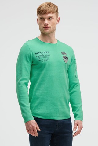 CAMP DAVID Sweater in Green: front