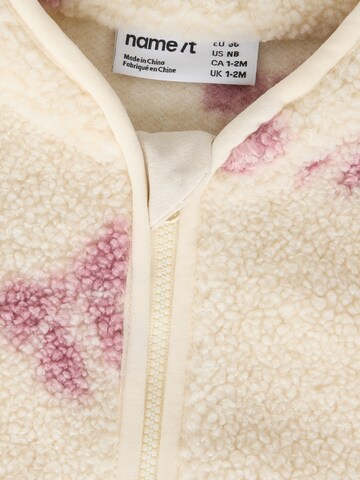 NAME IT Fleece Jacket 'NBFOlaja' in Beige