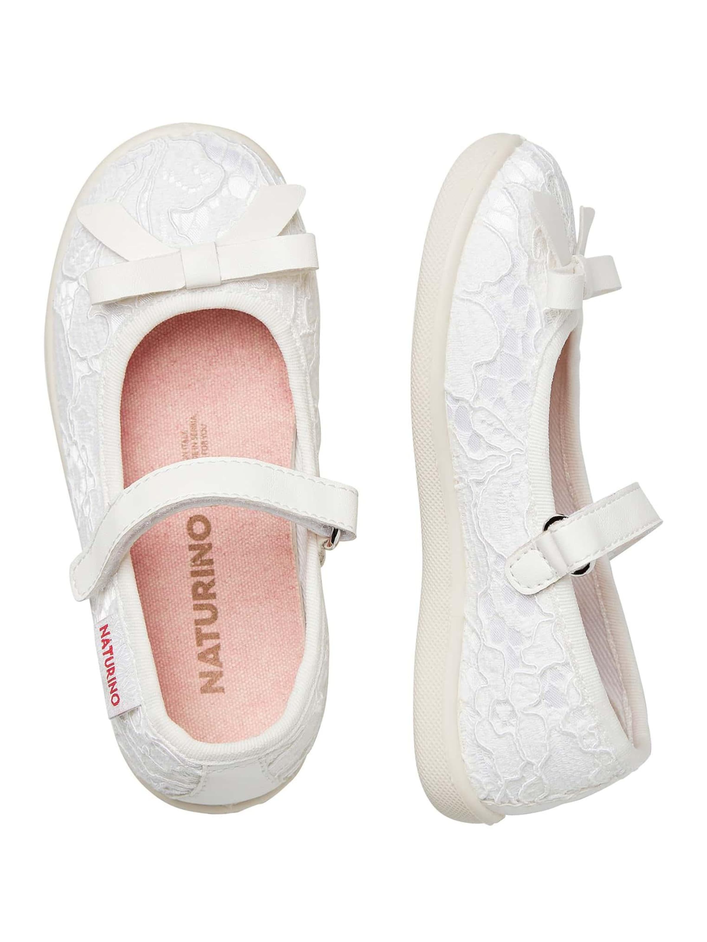 NATURINO Ballerina's 'CLARIES 2' in Wit