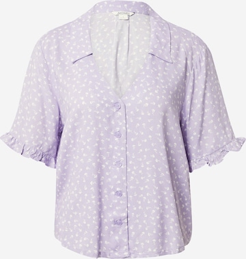 Chemisier Monki en violet : devant