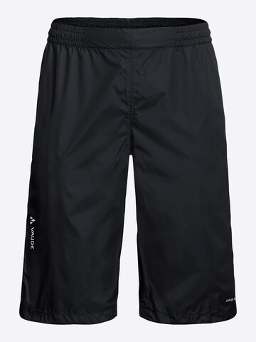 VAUDE Regular Outdoor trousers 'Drop' in Black: front