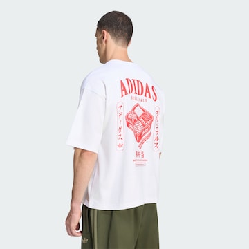 ADIDAS ORIGINALS - Camisa 'Japanese Bento Box' em branco: frente