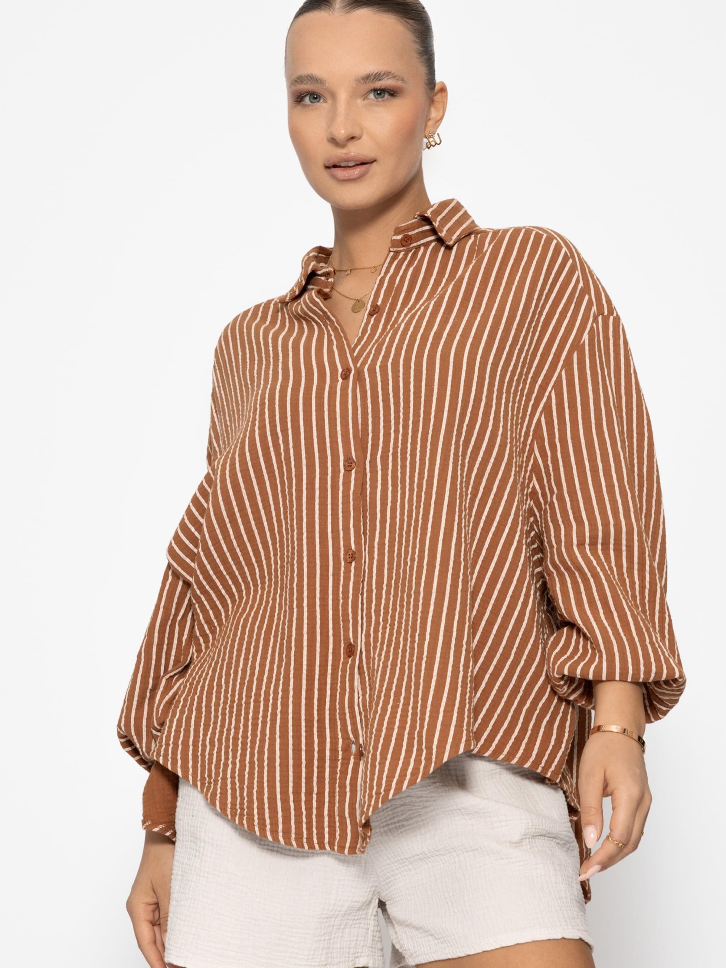 SASSYCLASSY Bluse‌‌‌‌‌‌‌‌‌‌ in Braun