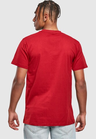 Mister Tee Shirt 'Weekend Wolf' in Rood