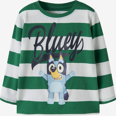 NAME IT Majica 'NMMJustin Bluey' veličine 122-128 u noćno plava / svijetloplava / zelena / bijela, Pregled proizvoda