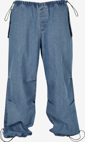 Urban Classics Wide leg Jeans in Blauw: voorkant