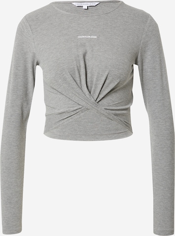 T-shirt Calvin Klein Jeans en gris : devant