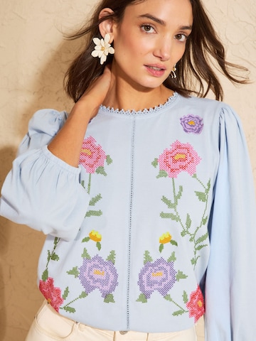 love & roses Bluza | modra barva