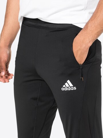 Coupe slim Pantalon de sport 'Warrior' ADIDAS SPORTSWEAR en noir