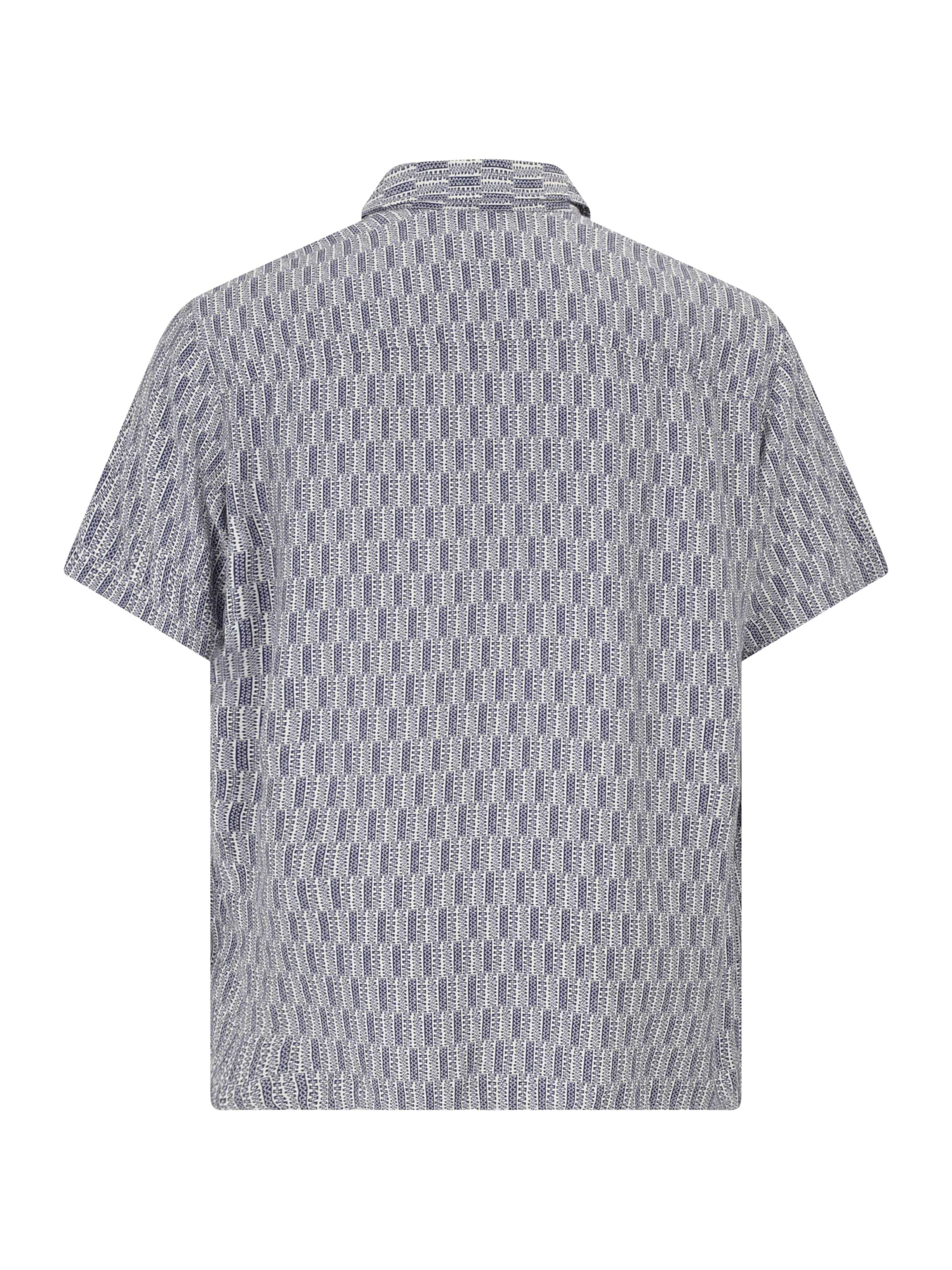 Jack & Jones Plus Comfort fit Button Up Shirt 'JORMARSHALL ISLINGTON' in Blue