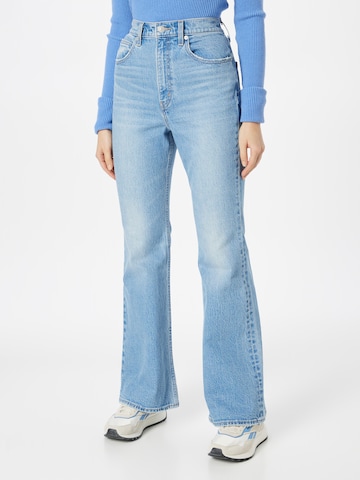 LEVI'S Flared Jeans "70S HIGH FLARE DARK INDIGO - WORN IN" in Blau: predná strana