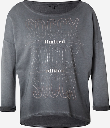 Soccx Sweatshirt in Grijs: voorkant