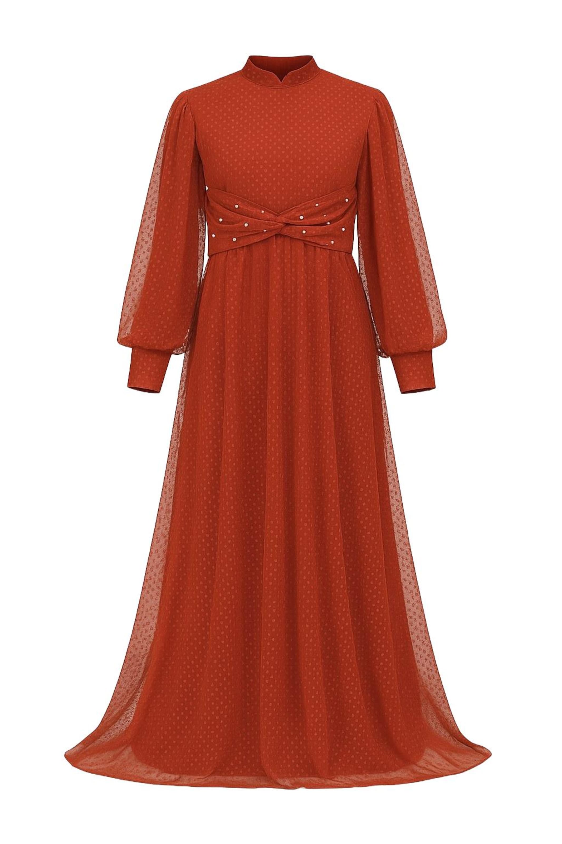 MODAMIHRAM Evening dress in Red: front