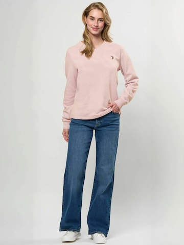 U.S. POLO ASSN. Trui ' UWMacy ' in Lila: voorkant