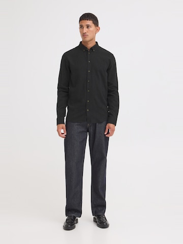 BLEND Regular fit Button Up Shirt 'Burley' in Black