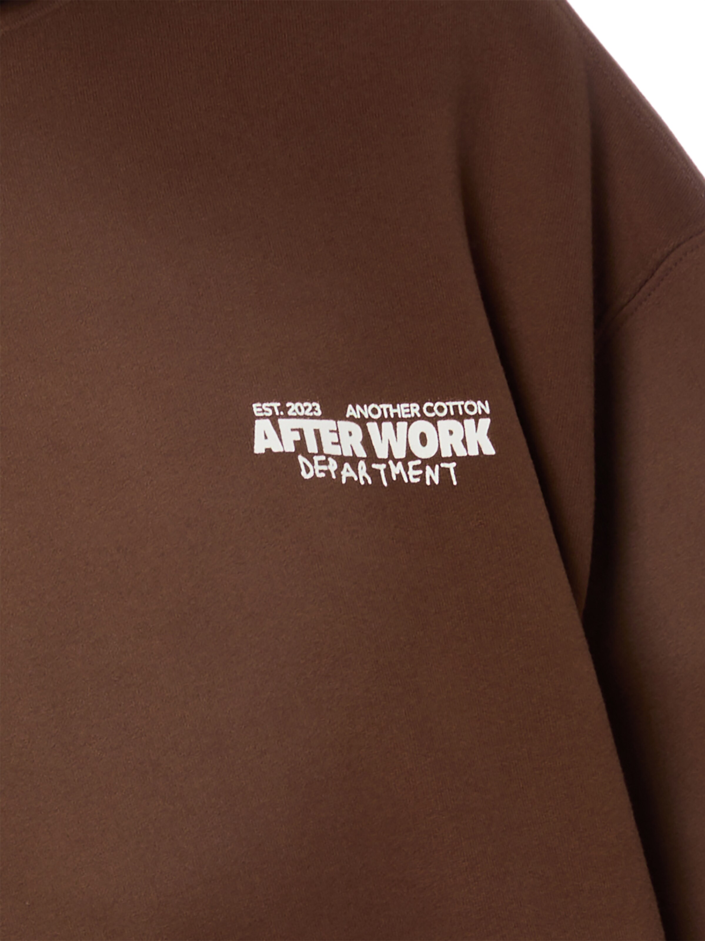 Another Cotton Lab Sweatshirt ' Afterwork ' in Braun