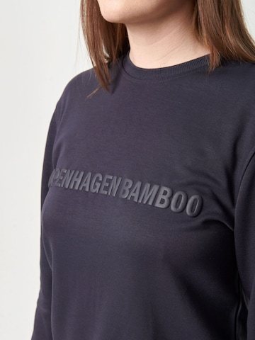 Sweat-shirt 'Mørkegrå bambus sweatshirt med logo' Copenhagen Bamboo en gris