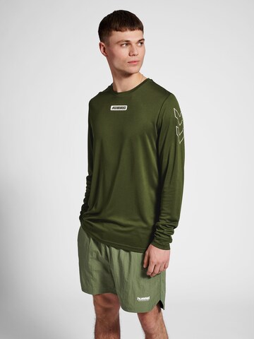 Hummel Functioneel shirt in Groen: voorkant