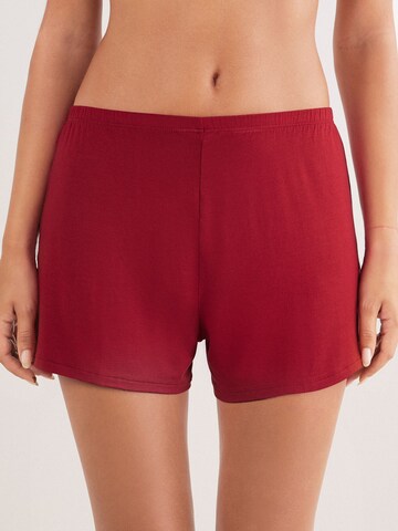 INTIMISSIMI Pajama Pants 'Pretty Flowers' in Red: front