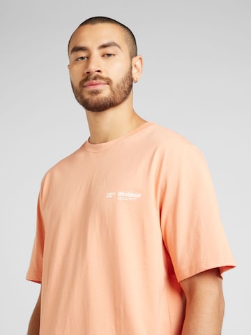 JACK & JONES Tričko 'JORSEQUOIA' - Oranžová