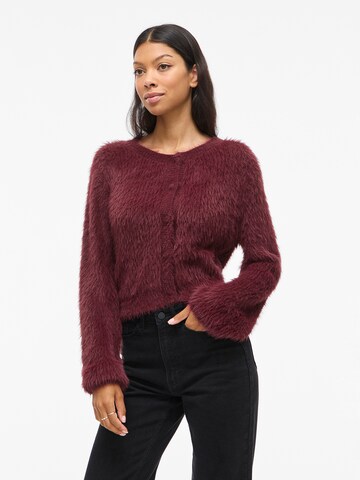 VILA Knit cardigan 'VIRegina' in Red: front