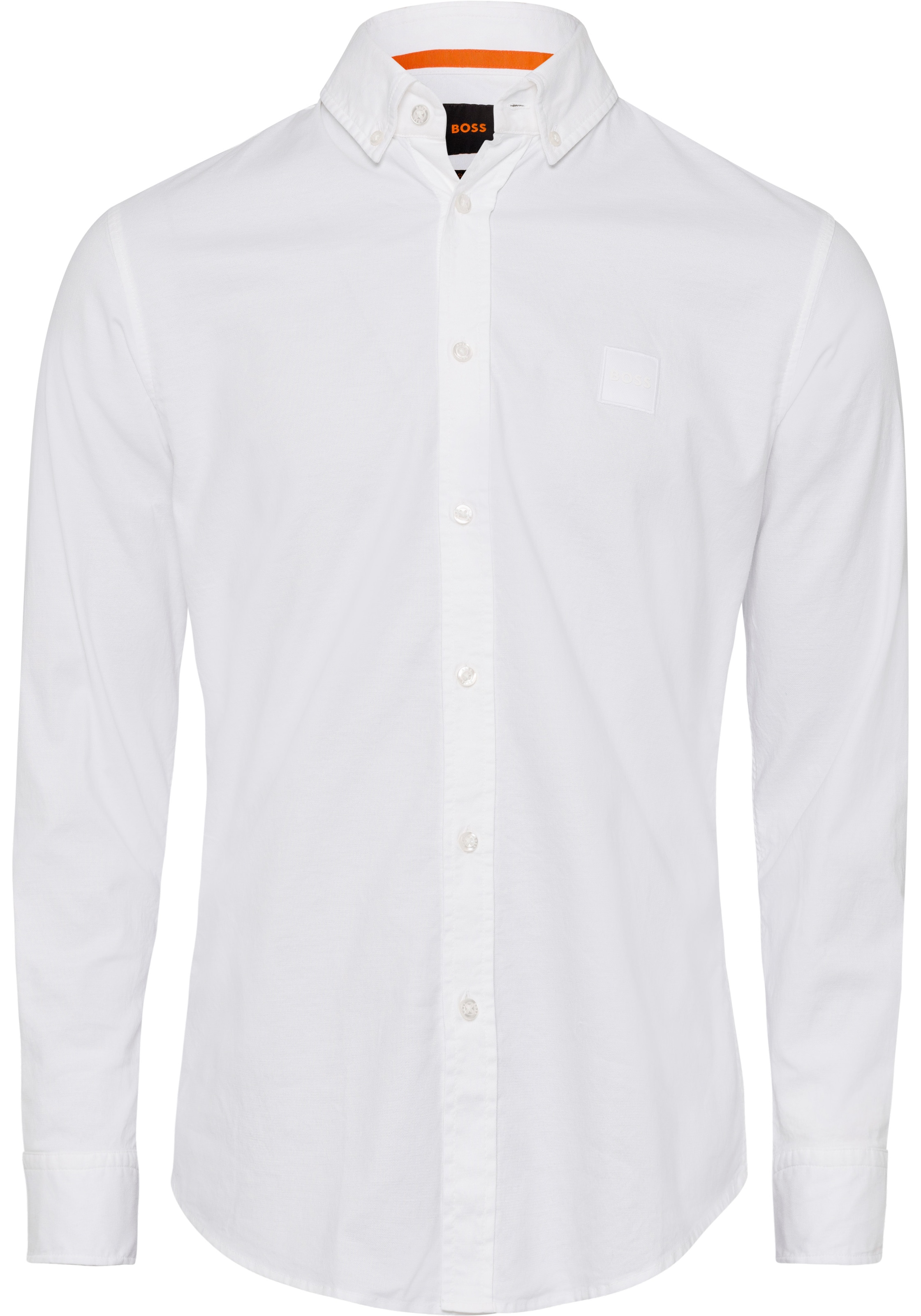 Coupe slim Chemise Mabsoot BOSS Orange en Blanc ABOUT YOU