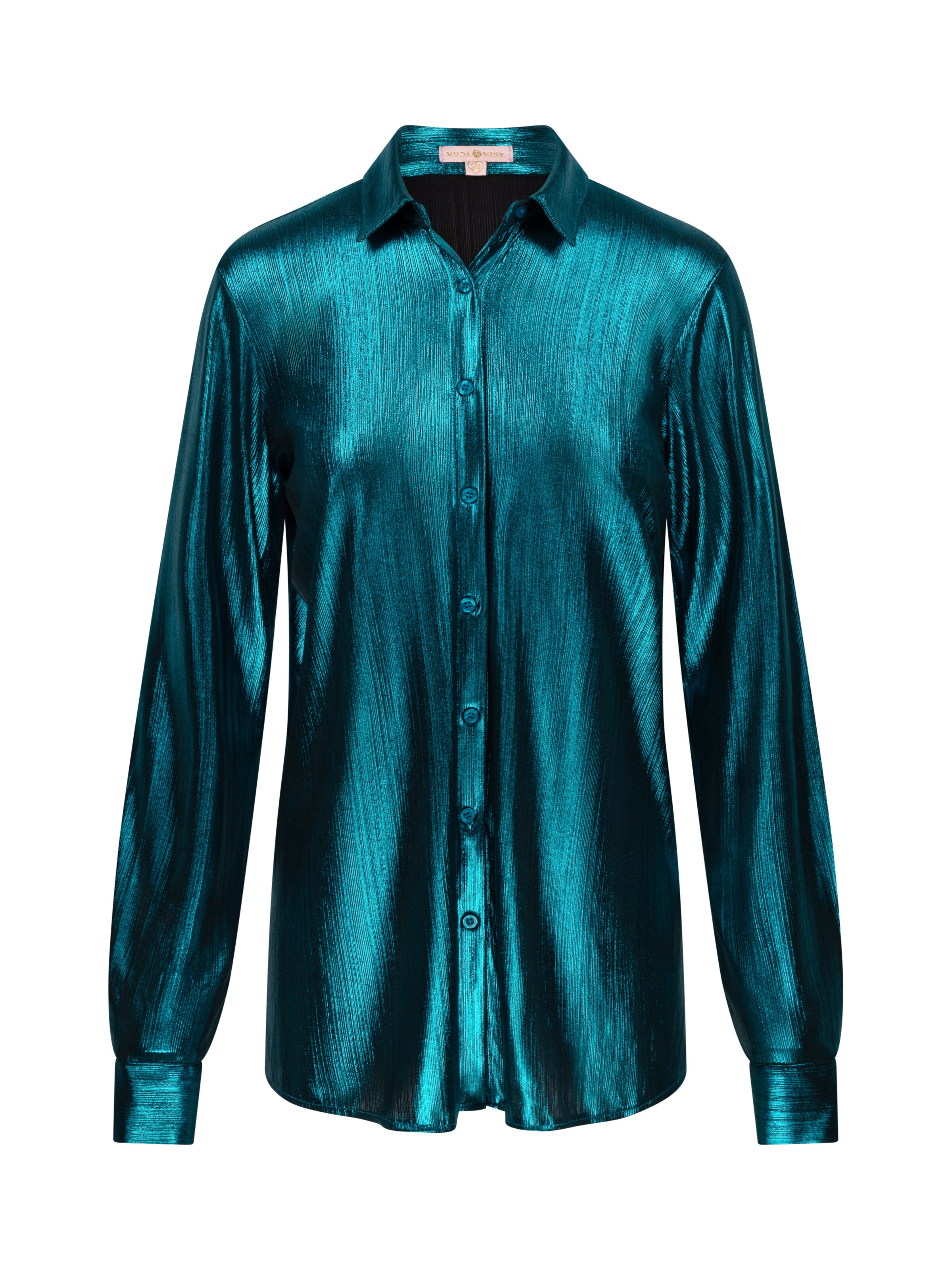 Moda Minx Strandbluse 'Shimmering Lights' in Blau: Vorderseite