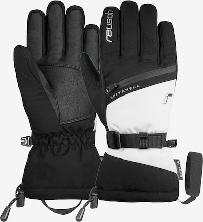 REUSCH Athletic Gloves 'Demi' in Black / White, Item view