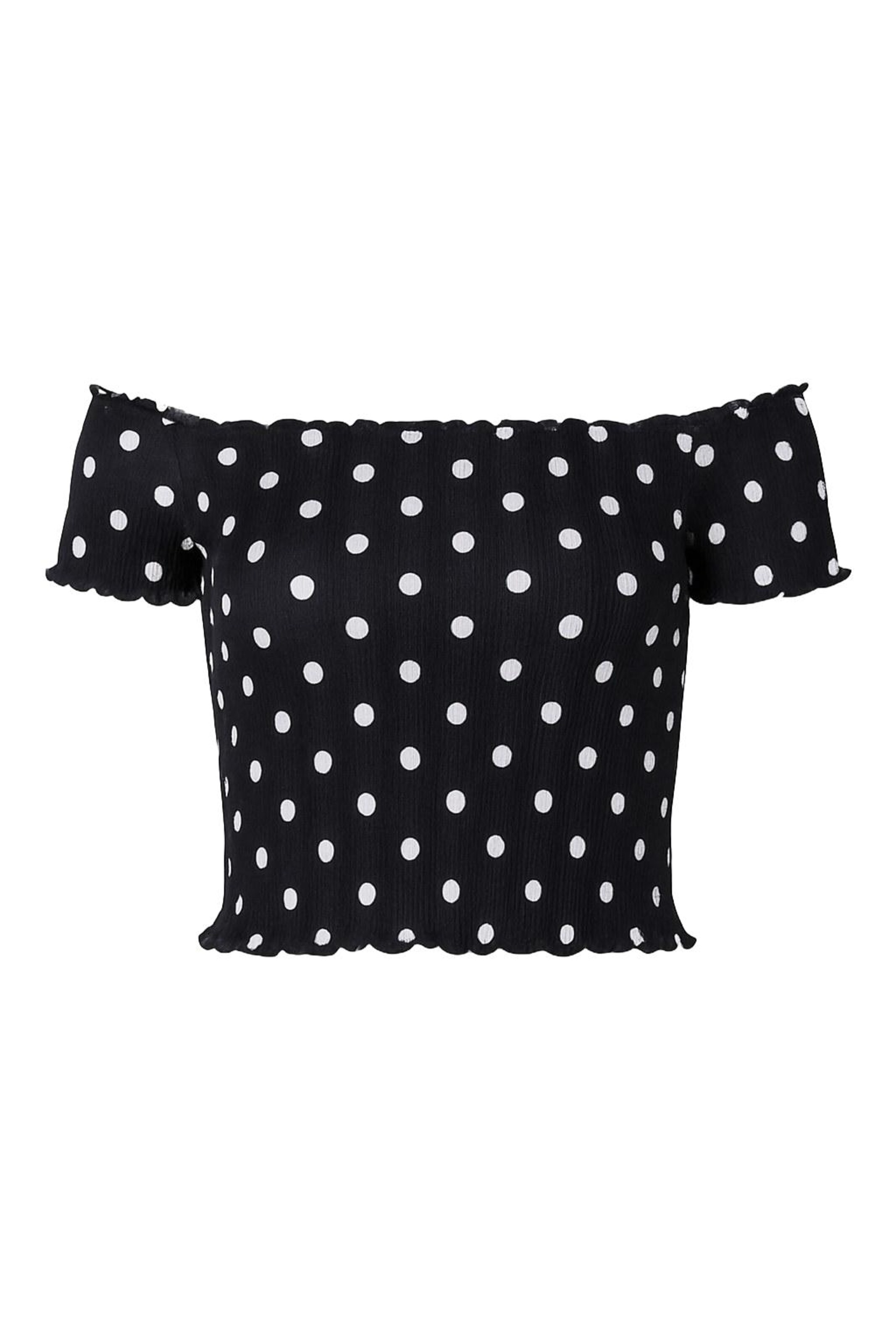 Alexa Dash Bluse in Schwarz: Vorderseite