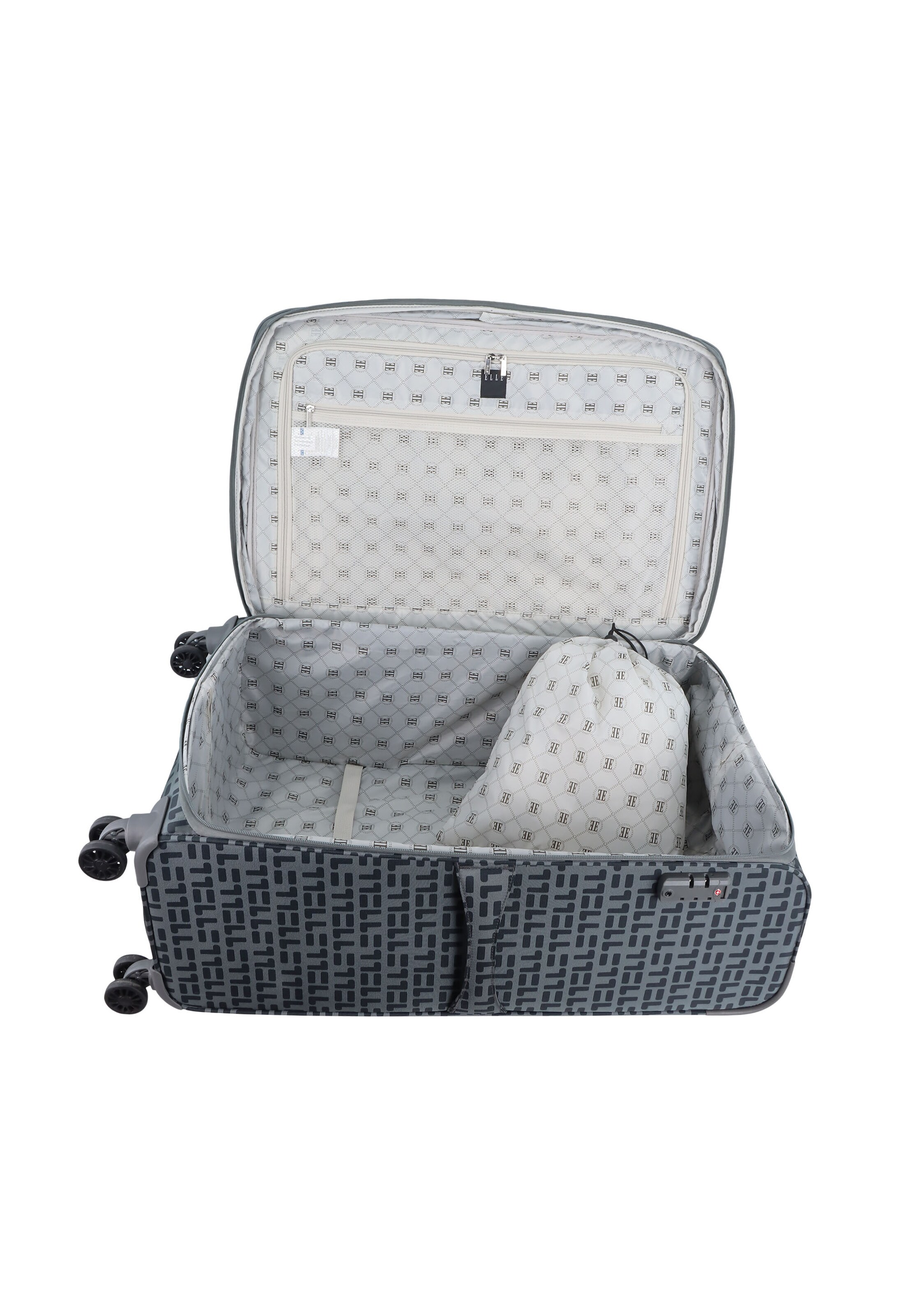 ELLE Suitcase 'Couture' in Grey