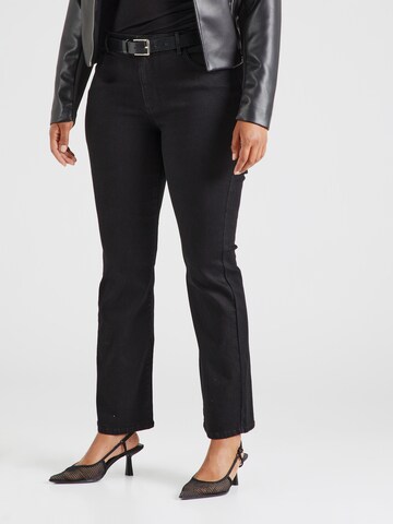 ONLY Carmakoma - Slimfit Vaquero 'CARSally' en negro: frente