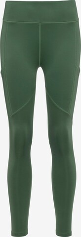 OCK Skinny Outdoor Pants in Green: front