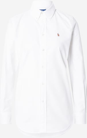 Chemisier Polo Ralph Lauren en blanc : devant