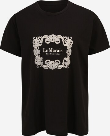 Dorothy Perkins Curve Shirt 'Le Marais' in Zwart: voorkant