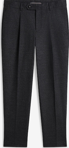 TOMMY HILFIGER Tapered Bandplooibroek 'New York Label' in Grijs: voorkant