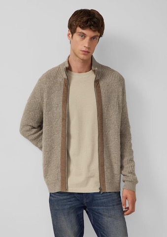 s.Oliver Gebreid vest in Beige: voorkant