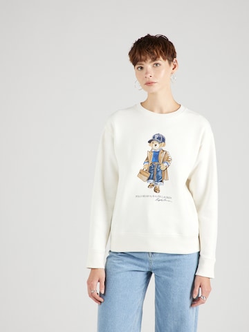 Felpa di Polo Ralph Lauren in bianco: frontale