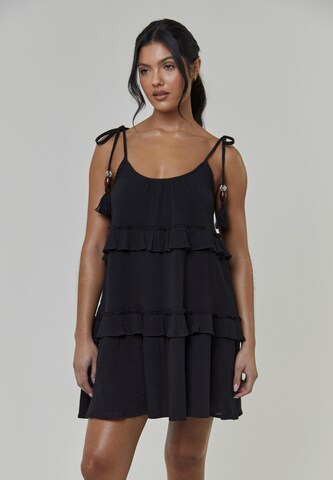 Robe South Beach en noir : devant