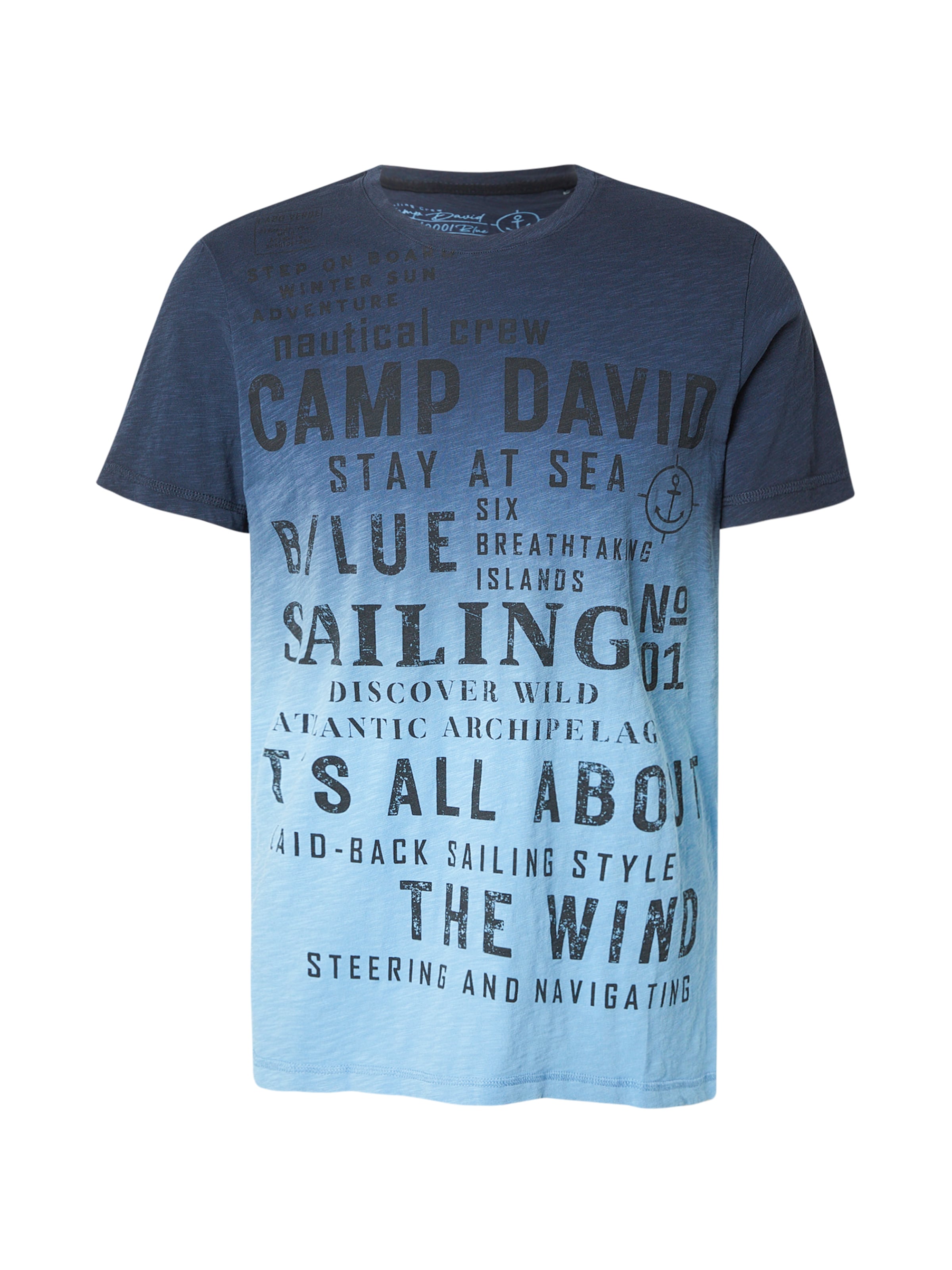 CAMP DAVID T-Shirt in Blau: Vorderseite