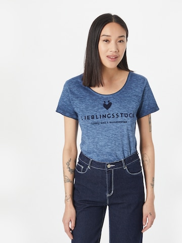 mėlyna LIEBLINGSSTÜCK Marškinėliai 'Cia': priekis