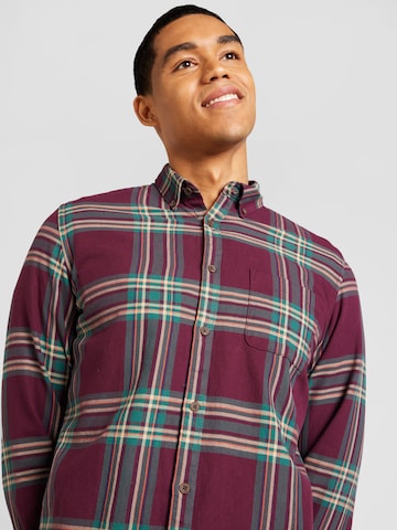 Springfield Regular fit Button Up Shirt in Red